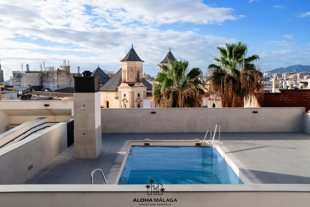 Ferienwohnung Luxury Duplex With Pool And Padel Court In Town Málaga Exterior foto