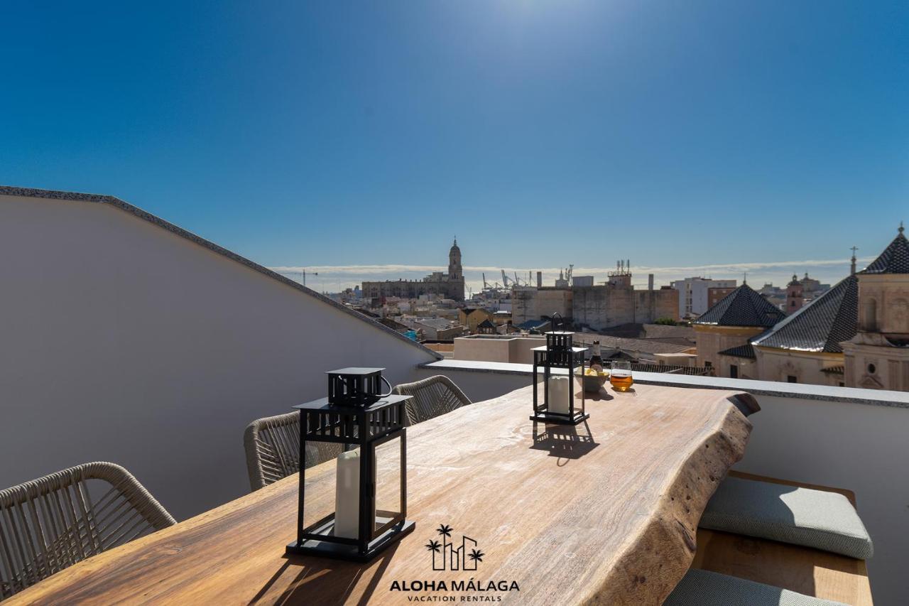 Ferienwohnung Luxury Duplex With Pool And Padel Court In Town Málaga Exterior foto