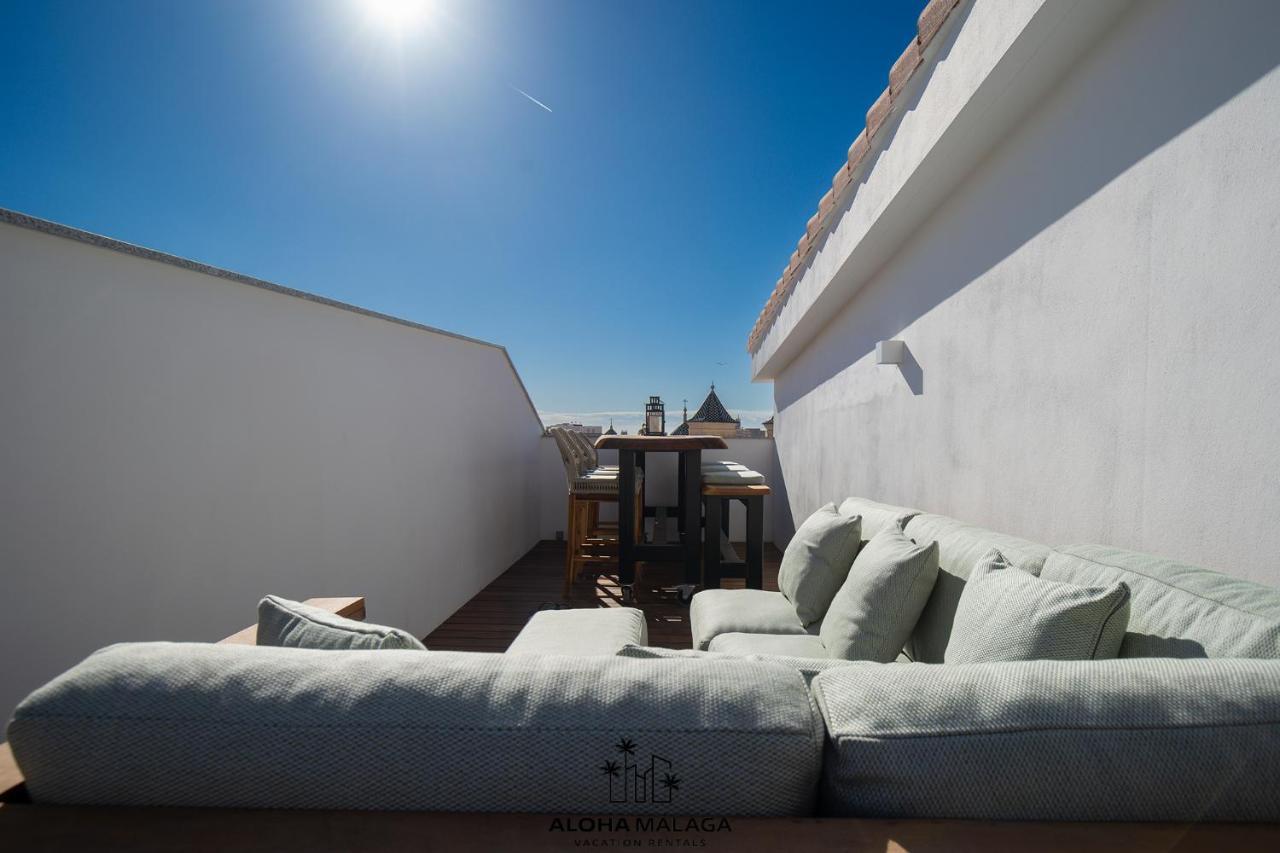Ferienwohnung Luxury Duplex With Pool And Padel Court In Town Málaga Exterior foto